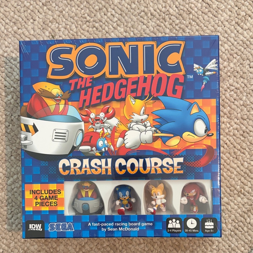 adidas Blue Sonic the Hedgehog Crash Course Board Game
